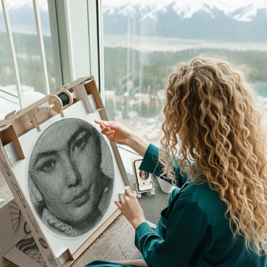 String Art Kendin Yap Tablo Kiti